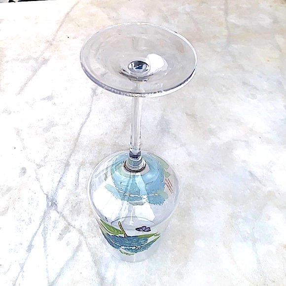 PORTMEIRION BOTANIC GARDEN HYDRANGEA WINE GLASSWARE 16 OZ - Picture 5 of 7